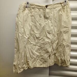 Dress Barn Cream A-Line Skirt